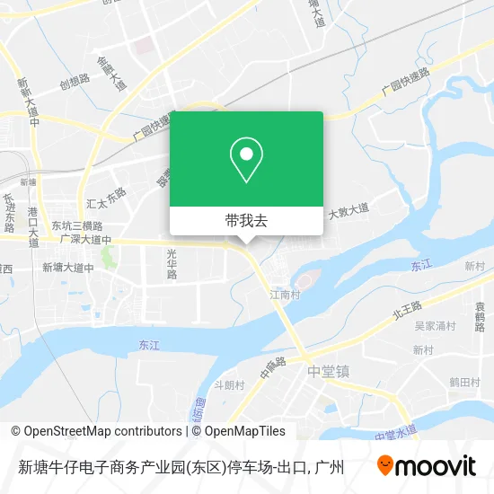 新塘牛仔电子商务产业园(东区)停车场-出口地图
