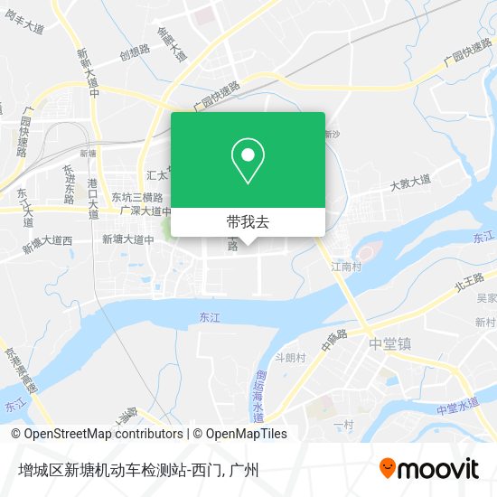 增城区新塘机动车检测站-西门地图