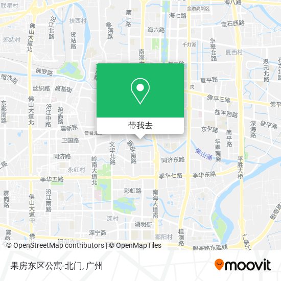 果房东区公寓-北门地图