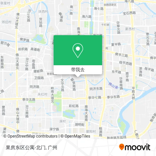 果房东区公寓-北门地图