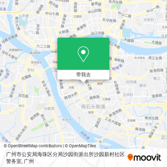 广州市公安局海珠区分局沙园街派出所沙园新村社区警务室地图