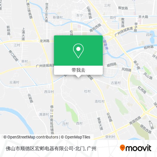 佛山市顺德区宏邺电器有限公司-北门地图