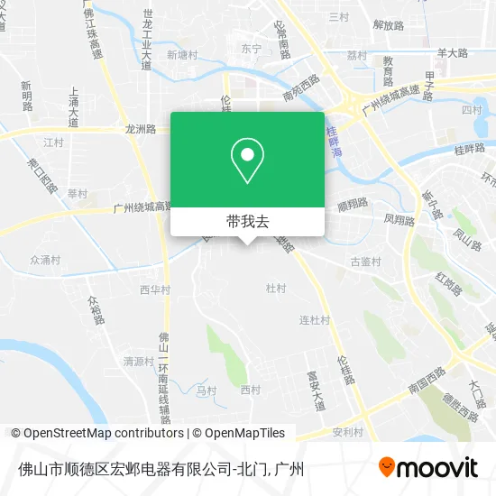 佛山市顺德区宏邺电器有限公司-北门地图