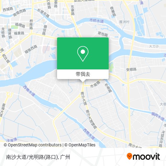 南沙大道/光明路(路口)地图