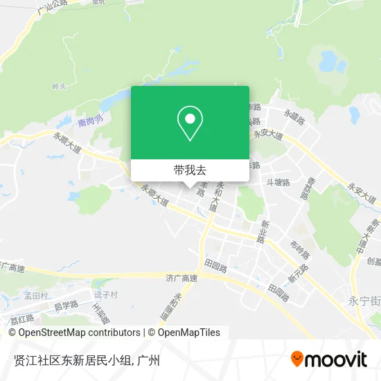 贤江社区东新居民小组地图