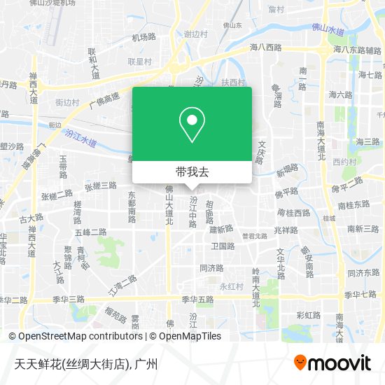 天天鲜花(丝绸大街店)地图