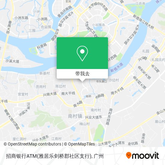 招商银行ATM(雅居乐剑桥郡社区支行)地图