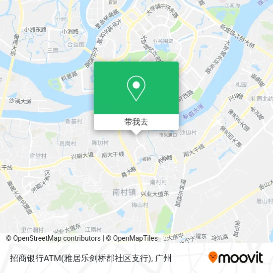 招商银行ATM(雅居乐剑桥郡社区支行)地图