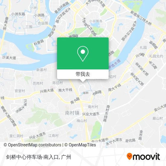 剑桥中心停车场-南入口地图