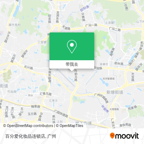 百分爱化妆品连锁店地图