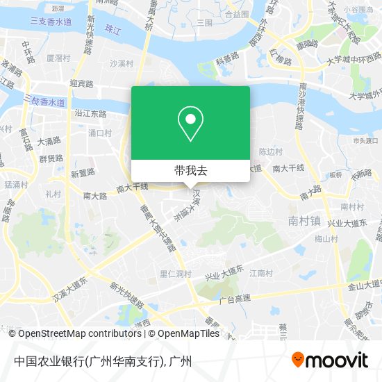 中国农业银行(广州华南支行)地图