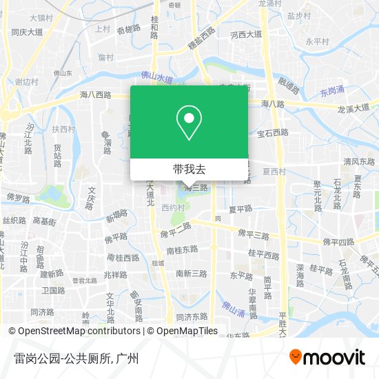 雷岗公园-公共厕所地图