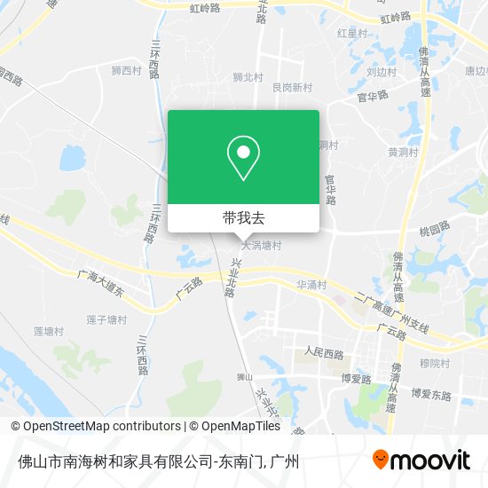 佛山市南海树和家具有限公司-东南门地图