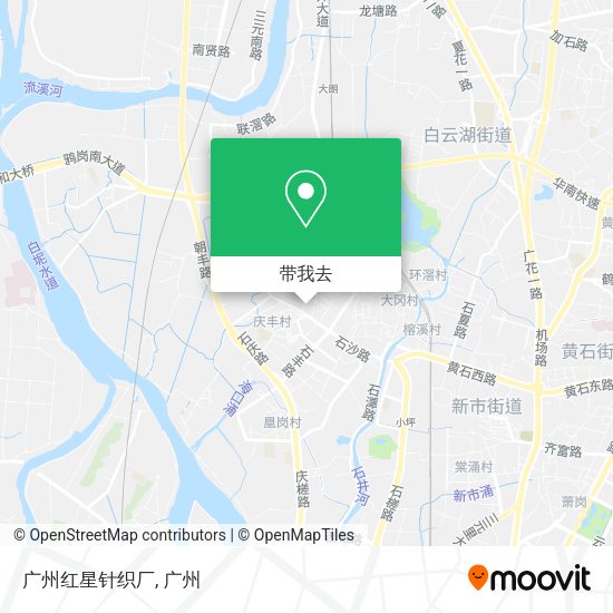 广州红星针织厂地图