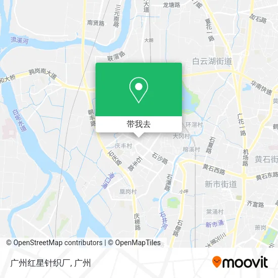 广州红星针织厂地图