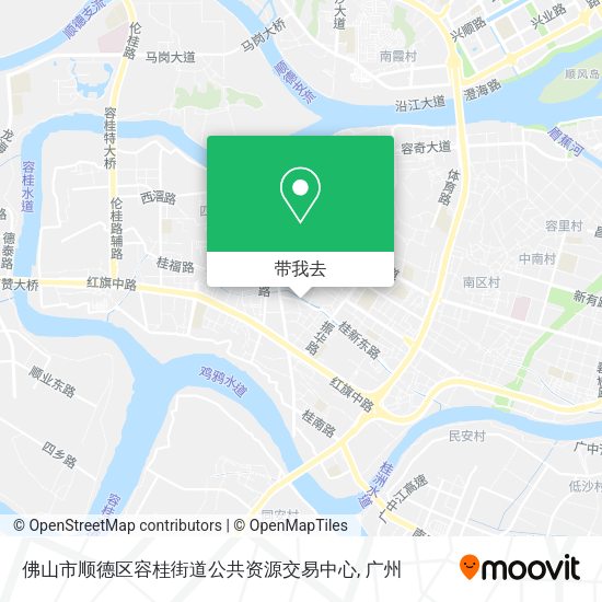 佛山市顺德区容桂街道公共资源交易中心地图