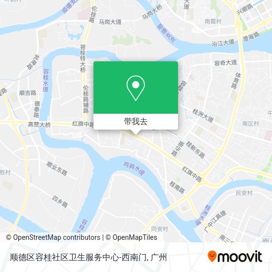 顺德区容桂社区卫生服务中心-西南门地图