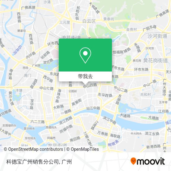 科德宝广州销售分公司地图