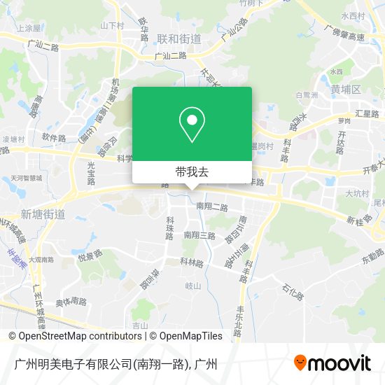 广州明美电子有限公司(南翔一路)地图