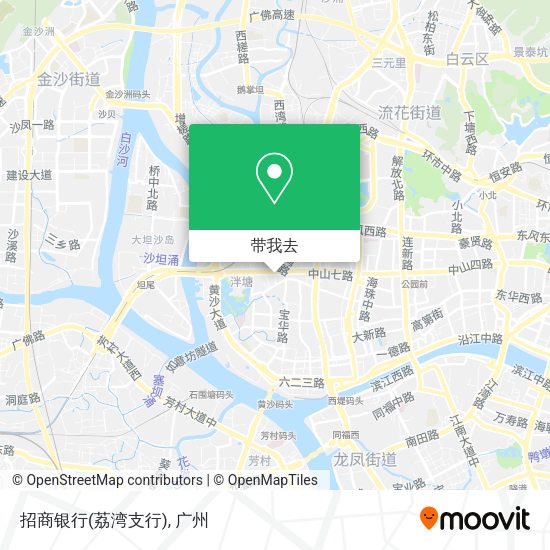 招商银行(荔湾支行)地图