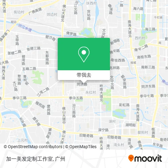 加一美发定制工作室地图