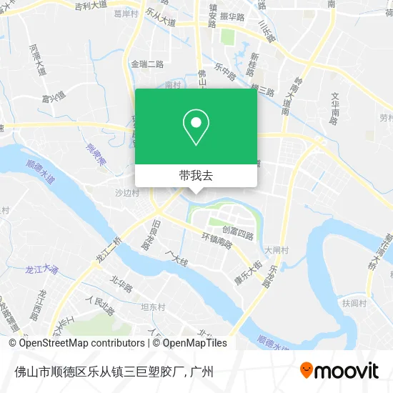 佛山市顺德区乐从镇三巨塑胶厂地图
