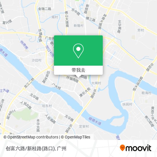 创富六路/新桂路(路口)地图