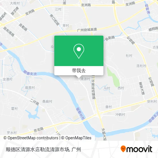 顺德区清源水店勒流清源市场地图