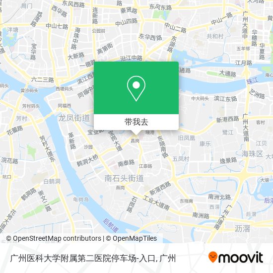 广州医科大学附属第二医院停车场-入口地图