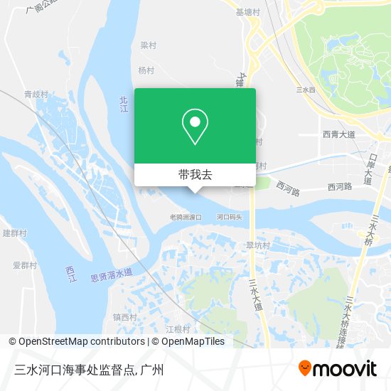 三水河口海事处监督点地图
