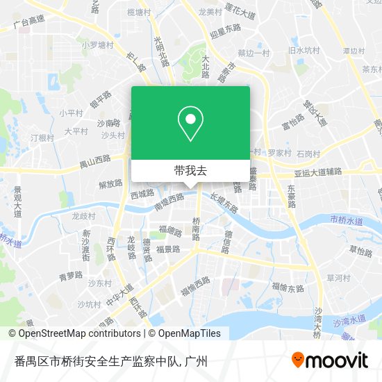 番禺区市桥街安全生产监察中队地图