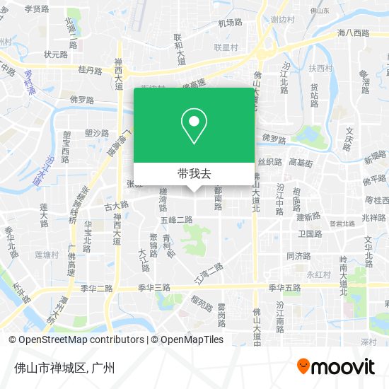 佛山市禅城区地图