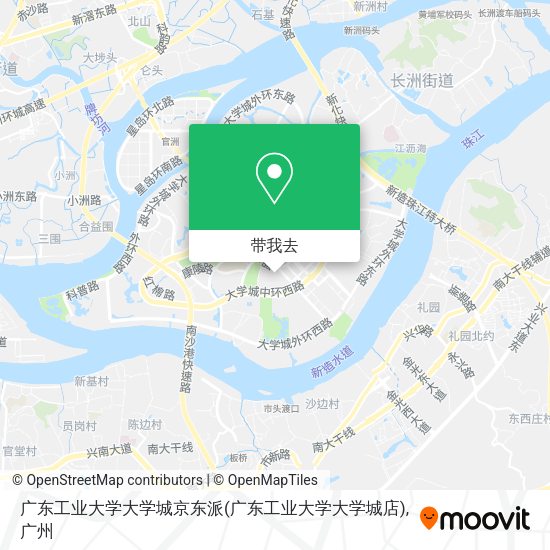 广东工业大学大学城京东派(广东工业大学大学城店)地图