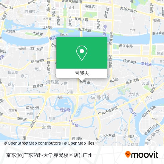 京东派(广东药科大学赤岗校区店)地图