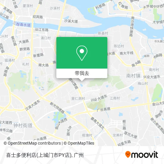 喜士多便利店(上城门市PY店)地图