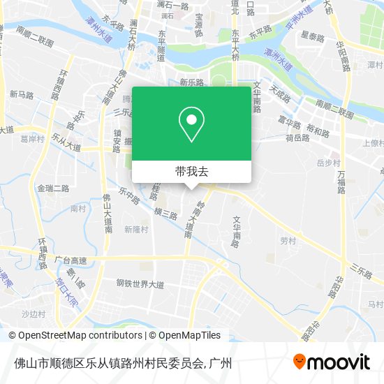 佛山市顺德区乐从镇路州村民委员会地图