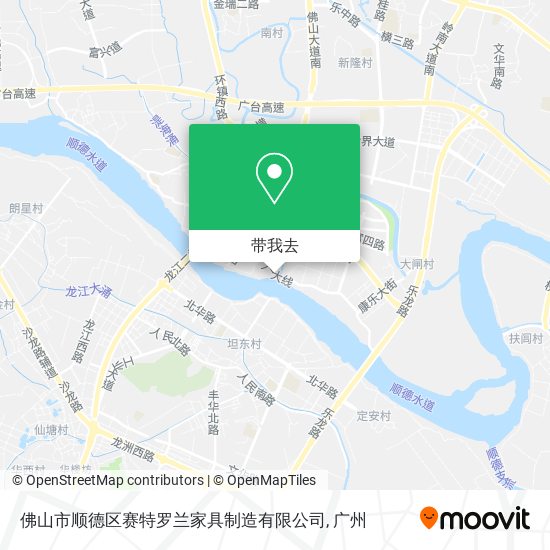 佛山市顺德区赛特罗兰家具制造有限公司地图