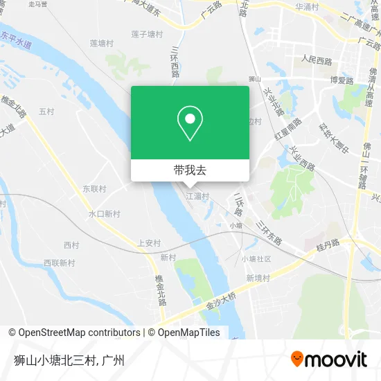 狮山小塘北三村地图