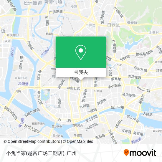 小兔当家(越富广场二期店)地图