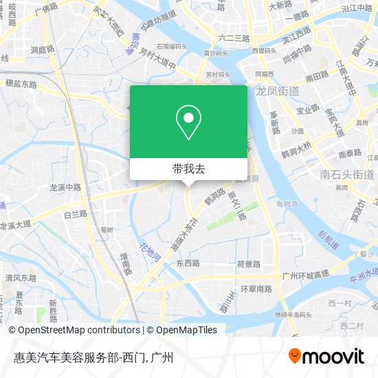 惠美汽车美容服务部-西门地图