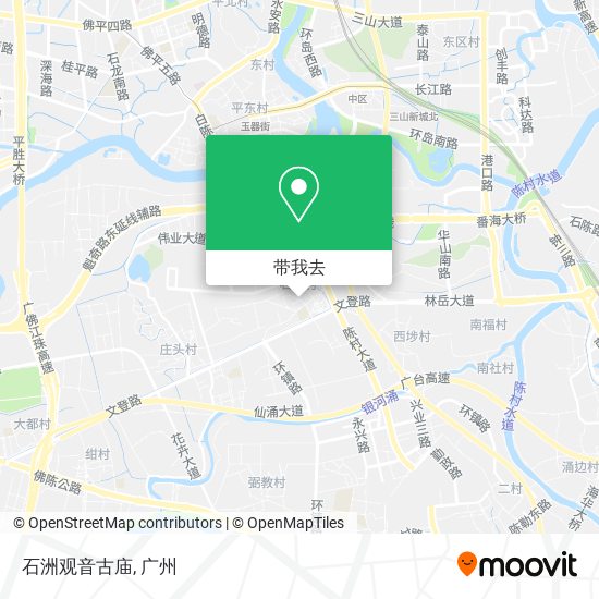 石洲观音古庙地图