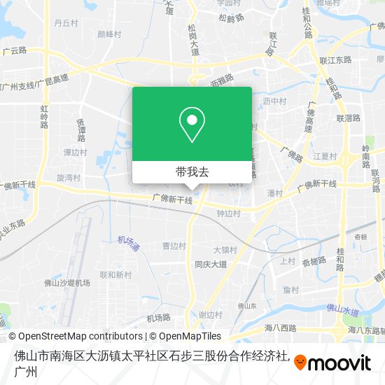 佛山市南海区大沥镇太平社区石步三股份合作经济社地图