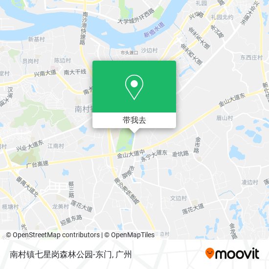 南村镇七星岗森林公园-东门地图