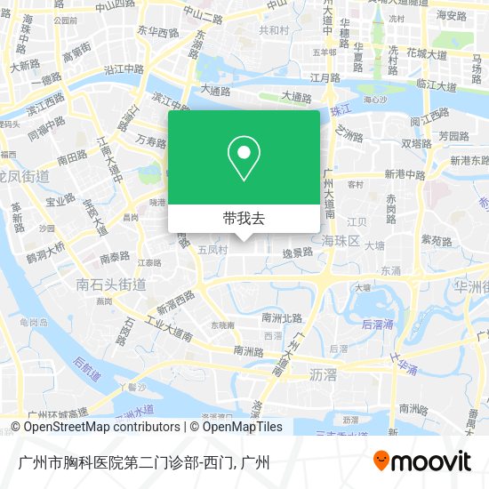 广州市胸科医院第二门诊部-西门地图