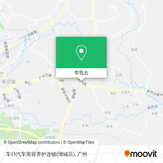 车仆汽车美容养护连锁(增城店)地图
