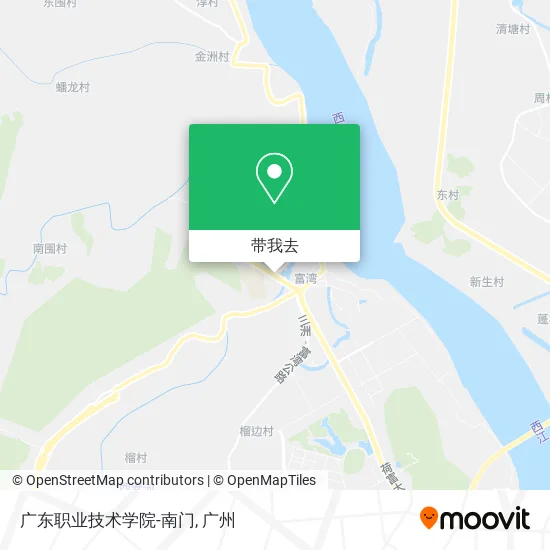 广东职业技术学院-南门地图