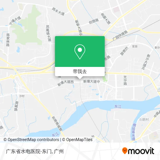 广东省水电医院-东门地图