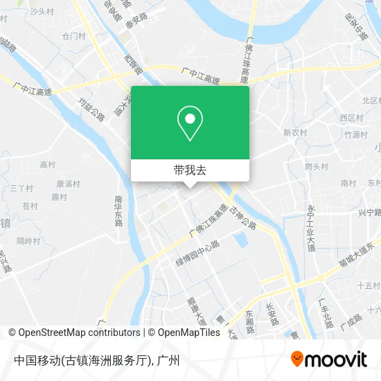 中国移动(古镇海洲服务厅)地图