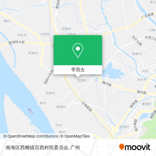南海区西樵镇百西村民委员会地图