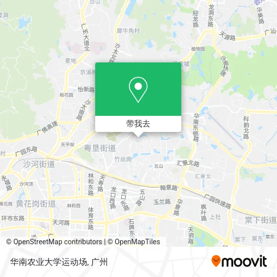华南农业大学运动场地图